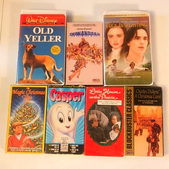 Vintage VHS tape bundle--7 tapes (j8) - Picture 2 of 3